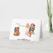 Grappige verjaardagshonden kaart (Achterkant)