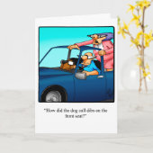 Grappige verjaardagshumor kaart voor hen (Gele Bloem)