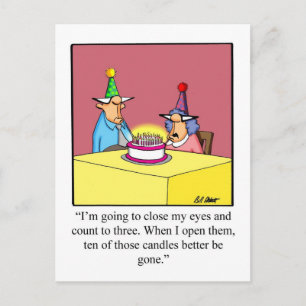 Grappige verjaardagskaart briefkaart