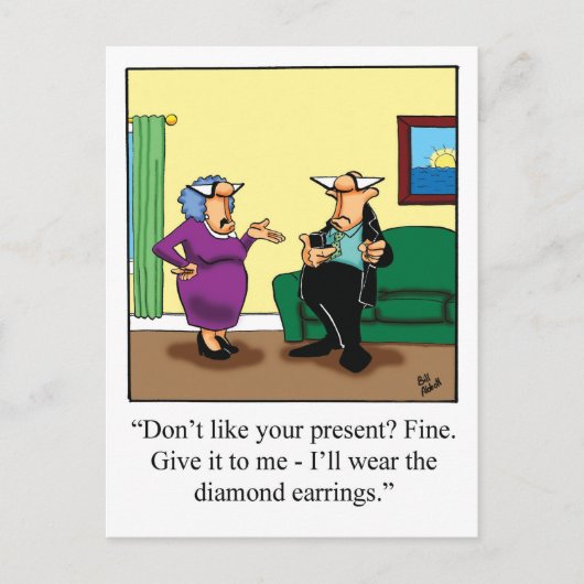 Grappige verjaardagskaart briefkaart (Voorkant)