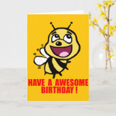 Grappige verjaardagskaart. Een Geweldige verjaarda Kaart (Gele Bloem)