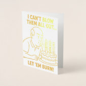 grappige verjaardagskaart folie kaarten (Voorkant)