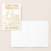 grappige verjaardagskaart folie kaarten (Display)