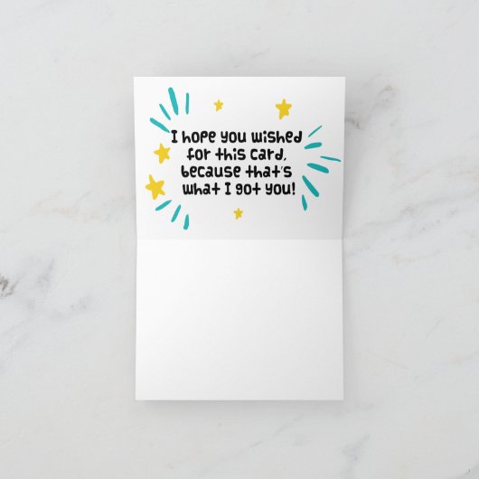 grappige verjaardagskaart kaart (Binnen)