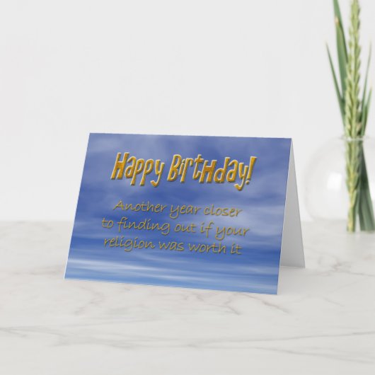 Grappige verjaardagskaart kaart (Voorkant)