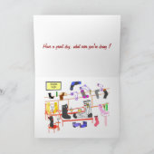 Grappige verjaardagskaart kaart (Binnen)