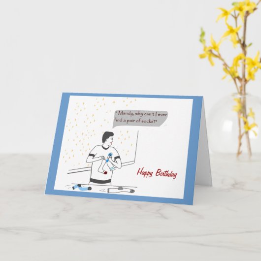 Grappige verjaardagskaart kaart (Gele Bloem)