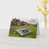 Grappige verjaardagskaart kaart (Gele Bloem)