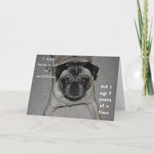 Grappige verjaardagskaart kaart (Voorkant)