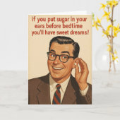 Grappige verjaardagskaart kaart (Gele Bloem)