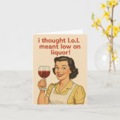 Grappige Verjaardagskaart Kaart (Gele Bloem)