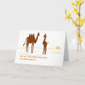 Grappige verjaardagskaart kaart (Gele Bloem)