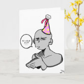Grappige verjaardagskaart kaart (Gele Bloem)