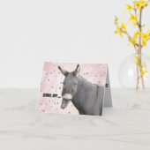 Grappige verjaardagskaart kaart (Gele Bloem)