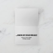 Grappige verjaardagskaart kaart (Binnen)