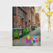 Grappige verjaardagskaart kaart (Gele Bloem)