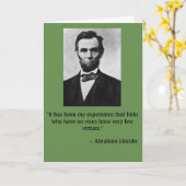 Grappige verjaardagskaart met Abe Lincoln Kaart (Gele Bloem)