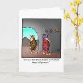 Grappige verjaardagskaart met humor kaart (Gele Bloem)