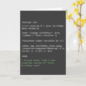 Grappige Verjaardagskaart met humor voor programme Kaart (Gele Bloem)