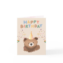 Grappige verjaardagskaart met mooie kleuren