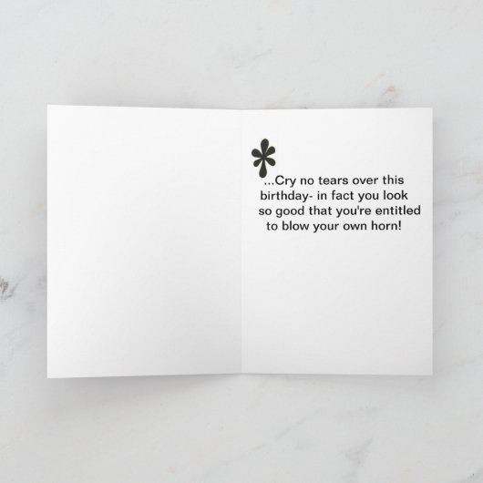 Grappige verjaardagskaart met neushoorn kaart (Binnen)