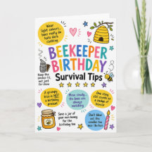Grappige Verjaardagskaart met Overlevingstips voor