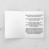 Grappige verjaardagskaart met stijlvolle kip (Binnen)