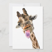 Grappige verjaardagskaart met vrolijke speelse gir (Achterkant)