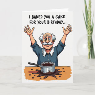 Grappige Verjaardagskaart van Chef Spill Kaart