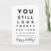 Grappige verjaardagskaart, verjaardagskaart voor b kaart (Voorkant)