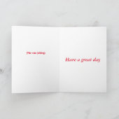 Grappige verjaardagskaart volledig aanpasbaar kaart (Binnen)