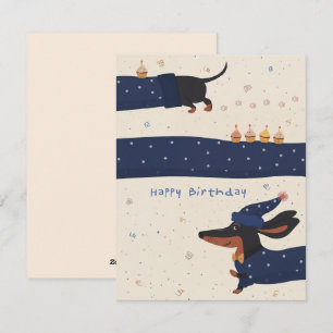 Grappige Verjaardagskaart voor Dachshund - Cadeau  Feestdagenkaart