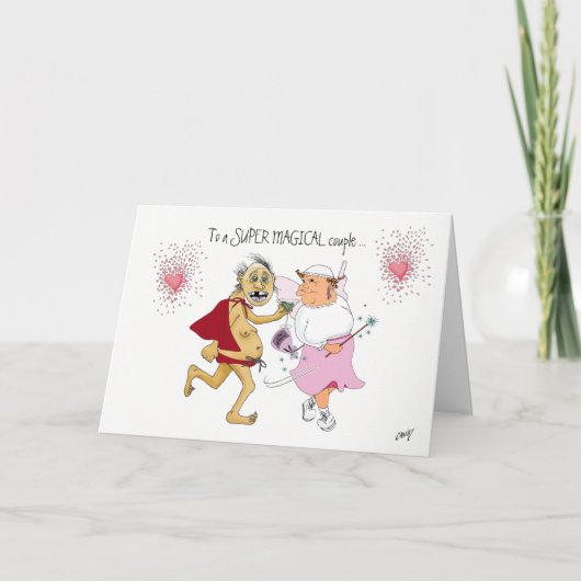 Grappige verjaardagskaart voor een stel. kaart (Voorkant)