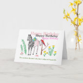 Grappige verjaardagskaart voor haar. kaart (Gele Bloem)