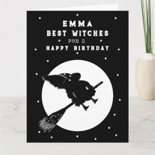 Grappige verjaardagskaart voor Halloween Bedankkaart