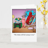 Grappige verjaardagskaart voor hem kaart (Gele Bloem)