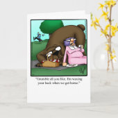 Grappige verjaardagskaart voor hem kaart (Gele Bloem)