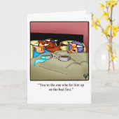 Grappige verjaardagskaart voor hen kaart (Gele Bloem)