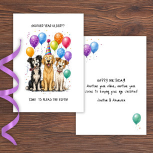 Grappige Verjaardagskaart voor Honden met 'Plead t Kaart