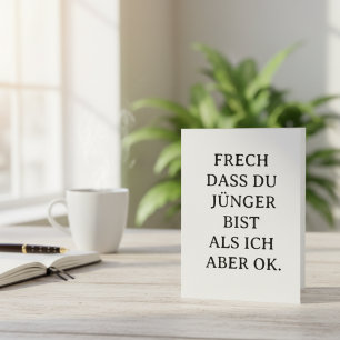 Grappige verjaardagskaart voor jongere vrienden