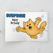 Grappige Verjaardagskaart voor Katten Kaart (Binnen)