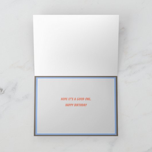 Grappige verjaardagskaart voor katten kaart (Binnen)