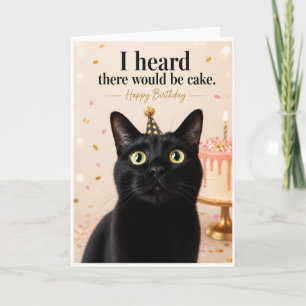 Grappige verjaardagskaart voor kattenliefhebbers kaart