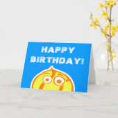 Grappige verjaardagskaart voor tennissers kaart (Gele Bloem)