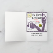 Grappige verjaardagskaart voor volwassenen kaart (Binnen)