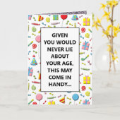 Grappige verjaardagskaart voor volwassenen kaart (Gele Bloem)