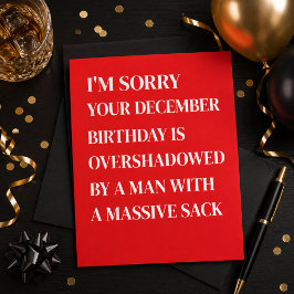 Grappige verjaardagskaart voor vrouwen en mannen i feestdagenkaart