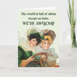 Grappige verjaardagskaart voor vrouwen voor vriend kaart