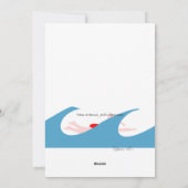 Grappige verjaardagskaart voor wilde, open water z feestdagenkaart (Achterkant)