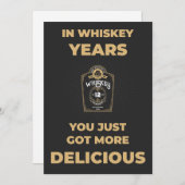 Grappige verjaardagskaart- Whiskey lover Feestdagenkaart (Voorkant / Achterkant)